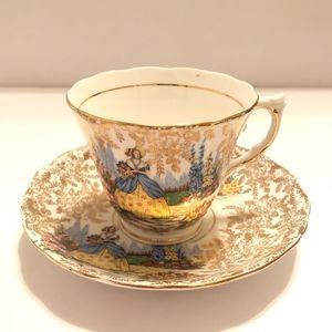 One Colclough Crinoline Lady Teacup and Sa…
